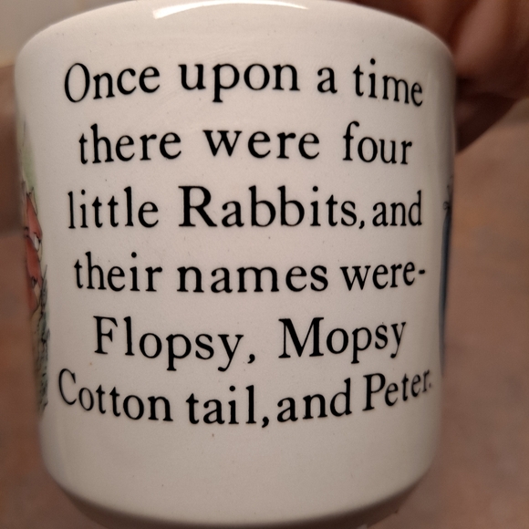 Peter Rabbit Tea Cup By Wedgewood 1993 Single 3" mug/tea cup Beatrix Potters - Picture 2 of 7
